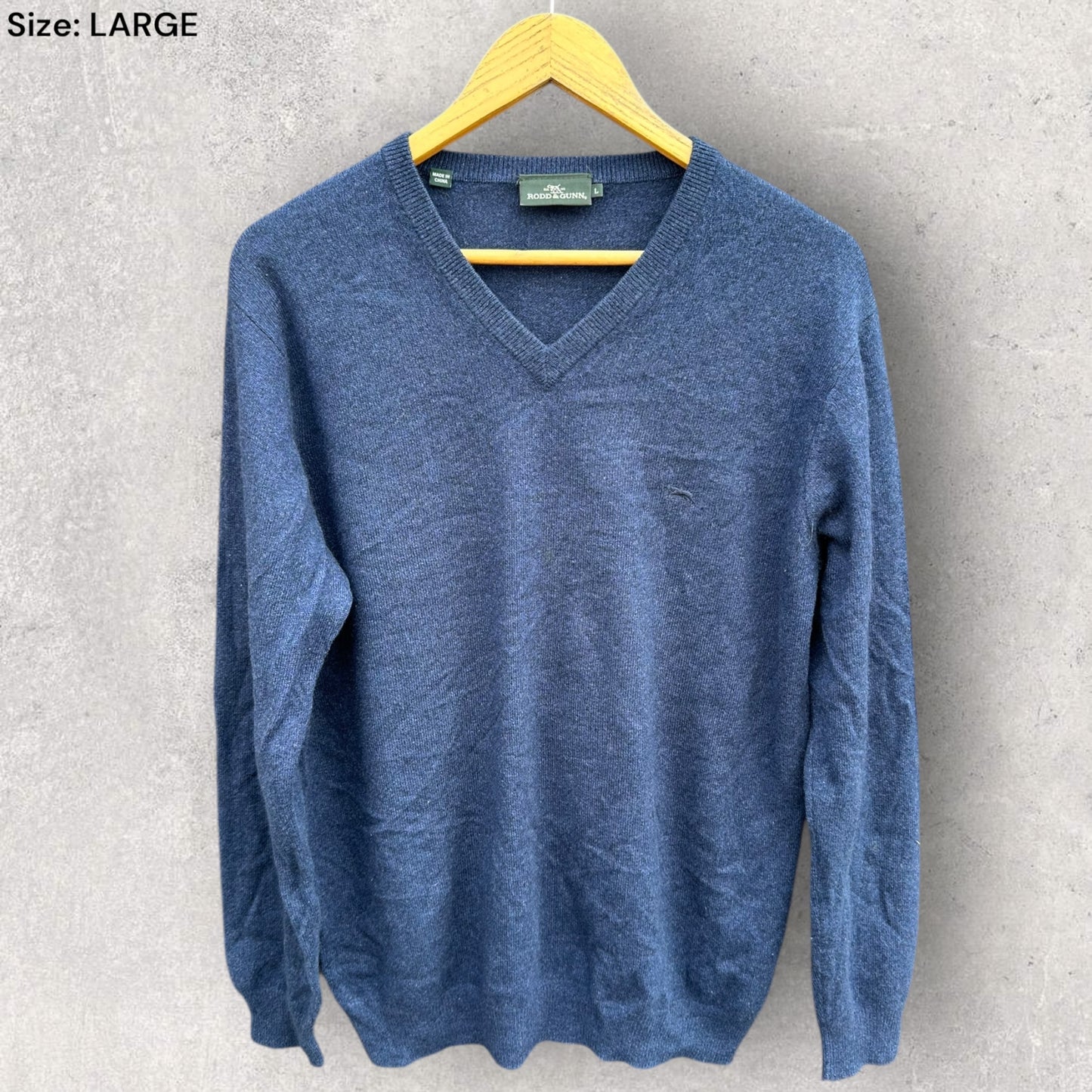 RODD & GUNN BLUE WOOLEN CARDIGAN