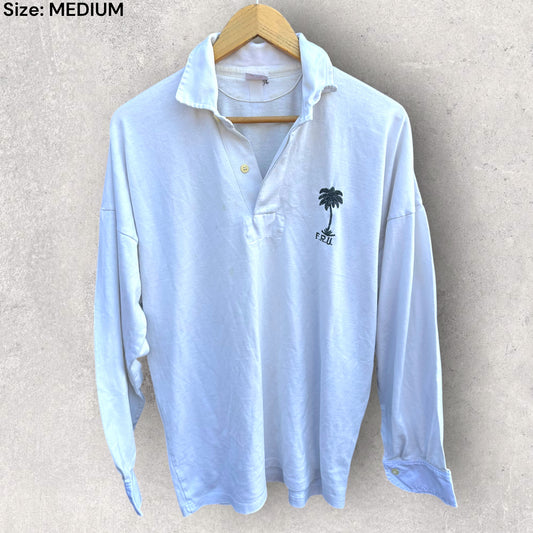 FIJI RUGBY UNION UMBRO VINTAGE WHITE JERSEY
