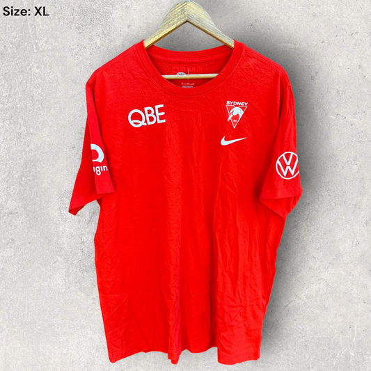 Sydney Swans Nike AFL Red Short Sleeve Shirt