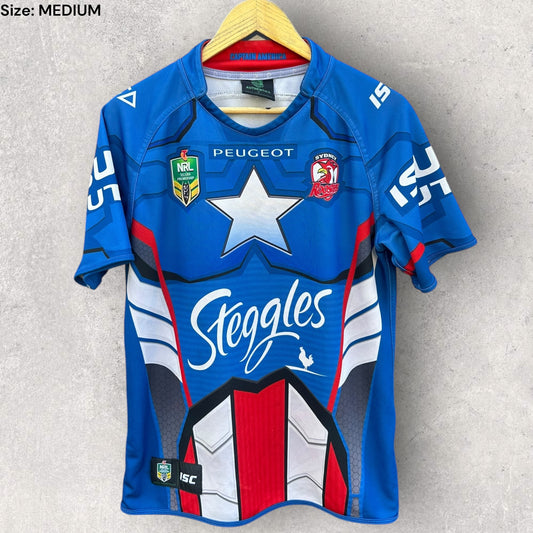 SYDNEY ROOSTERS 2014 CAPTAIN AMERICA MARVEL ISC JERSEY