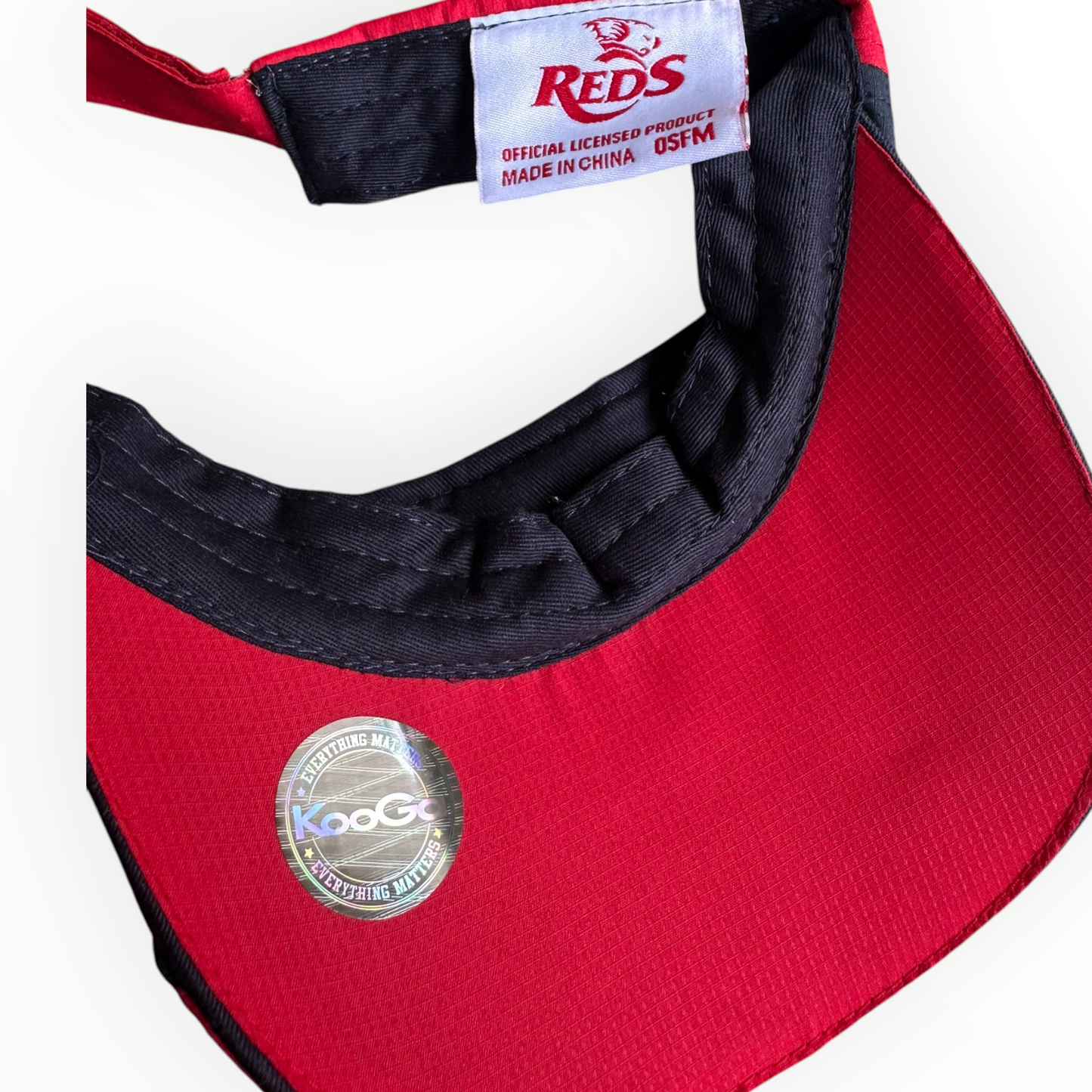 Queensland Reds Kooga Red Visor Rugby Union Training Hat