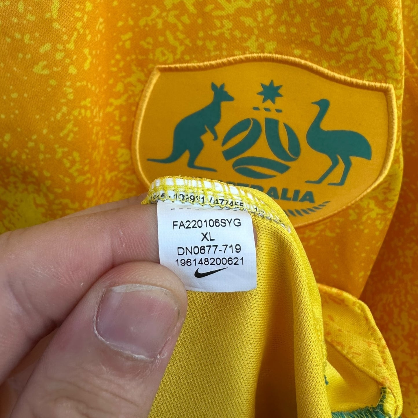 AUSTRALIAN SOCCEROOS 2022 NIKE HOME JERSEY