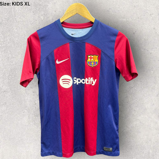 BARCELONA 2023-2024 NIKE HOME KIDS JERSEY