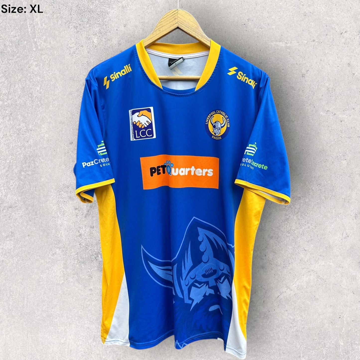 LIVERPOOL CATHOLIC CLUB RAIDERS RUGBY LEAGUE TRAINING SHIRT