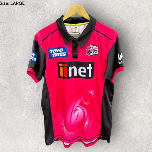 SYDNEY 6ERS BBL CRICKET SHORT SLEEVE JERSEY