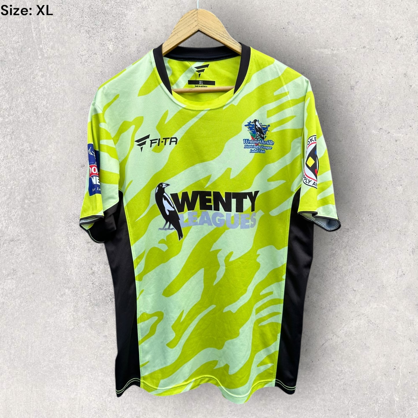 WENTWORTHVILLE MAGPIES RUGBY LEAGUE TRAINING SHIRT