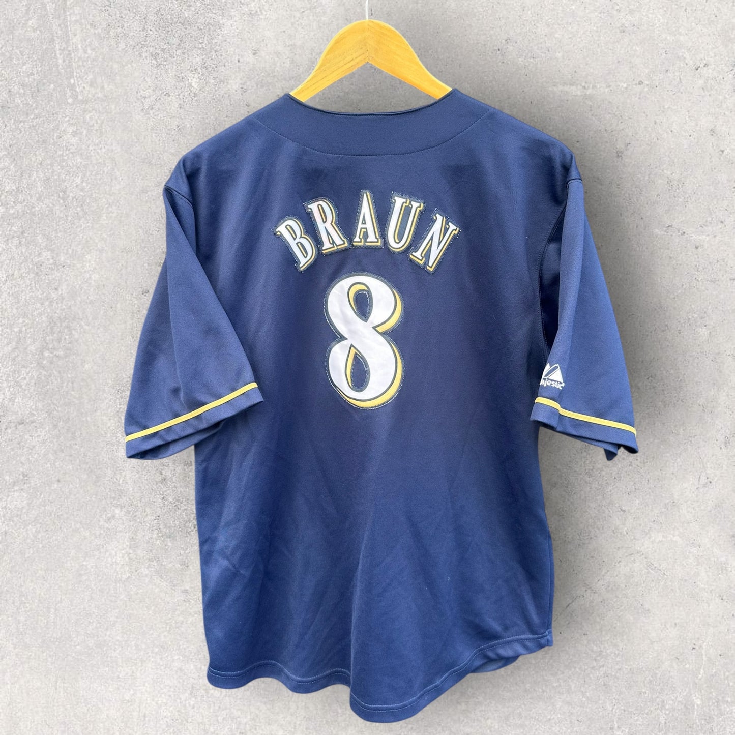 RYAN BRAUN MILWAUKEE BREWERS MBL BASEBALL JERSEY