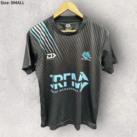 CRONULLA SHARKS DYNASTY BLACK TRAINING SHIRT