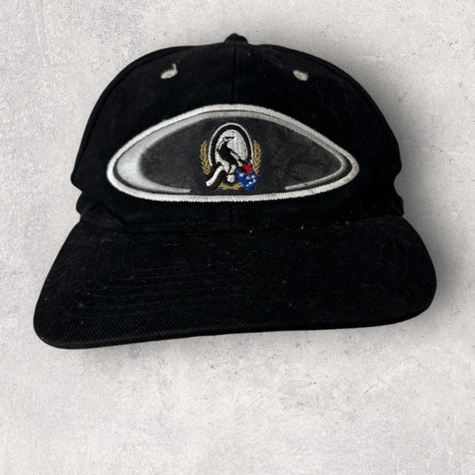 COLLINGWOOD MAGPIES VINTAGE VIVID AFL BLACK HAT