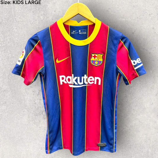 BARCELONA 2020-2021 NIKE KIDS HOME FOOTBALL JERSEY