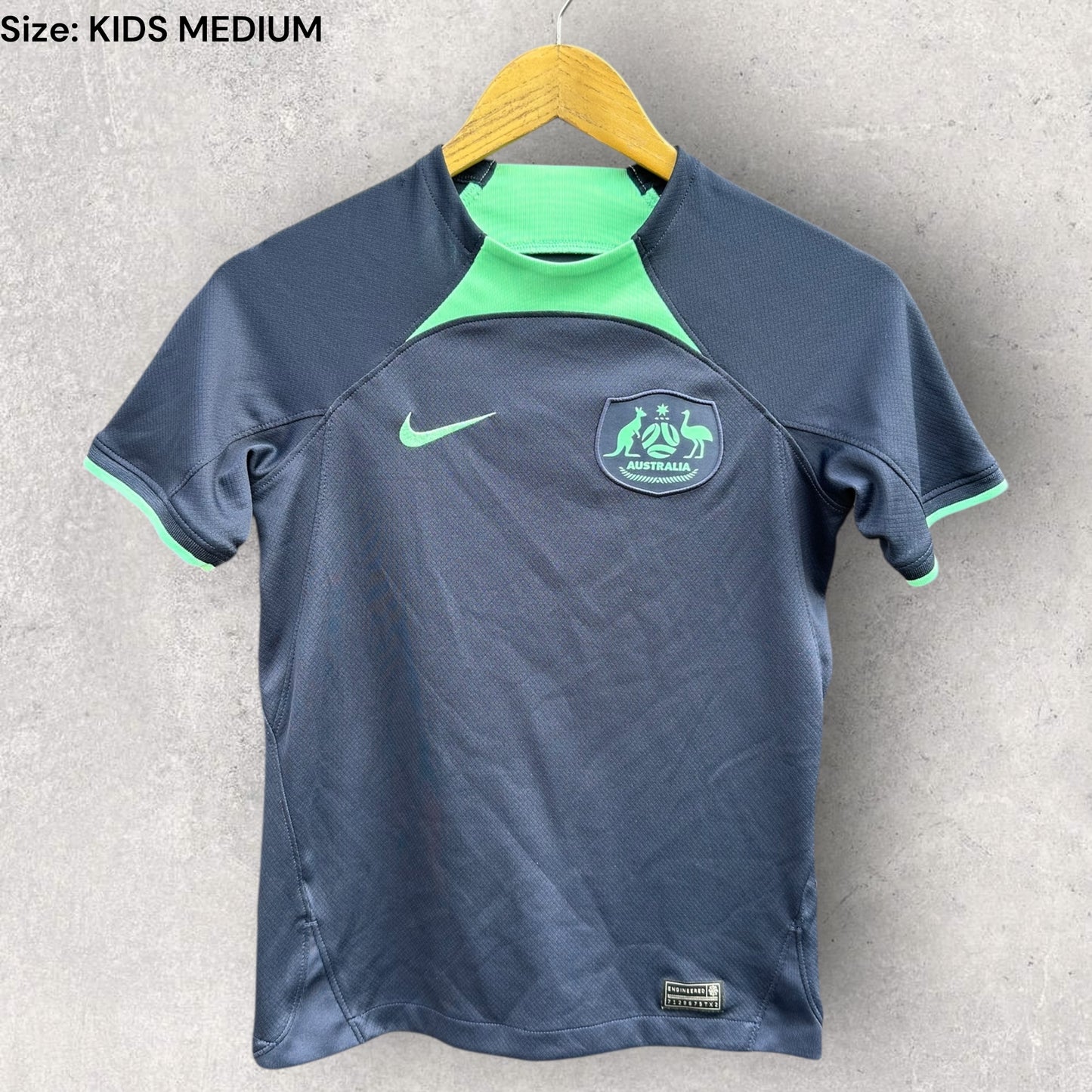 AUSTRALIA SOCCEROOS 2022 AWAY NIKE KIDS JERSEY