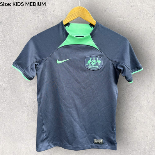 AUSTRALIA SOCCEROOS 2022 AWAY NIKE KIDS JERSEY