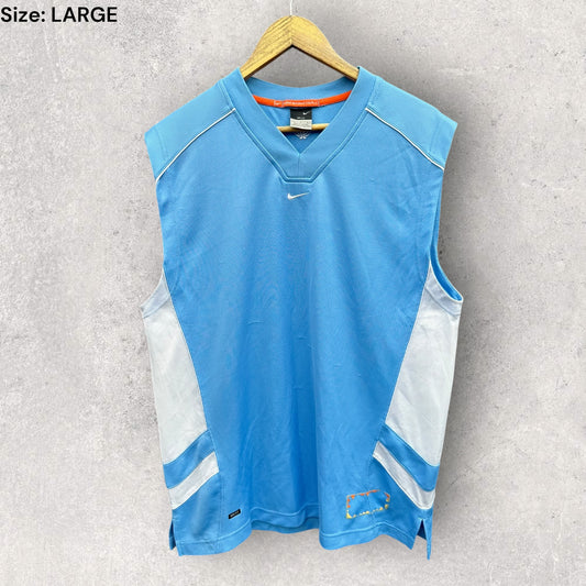 NIKE BASKETBALL LIGHT BLUE VINTAGE TANK SINGLET