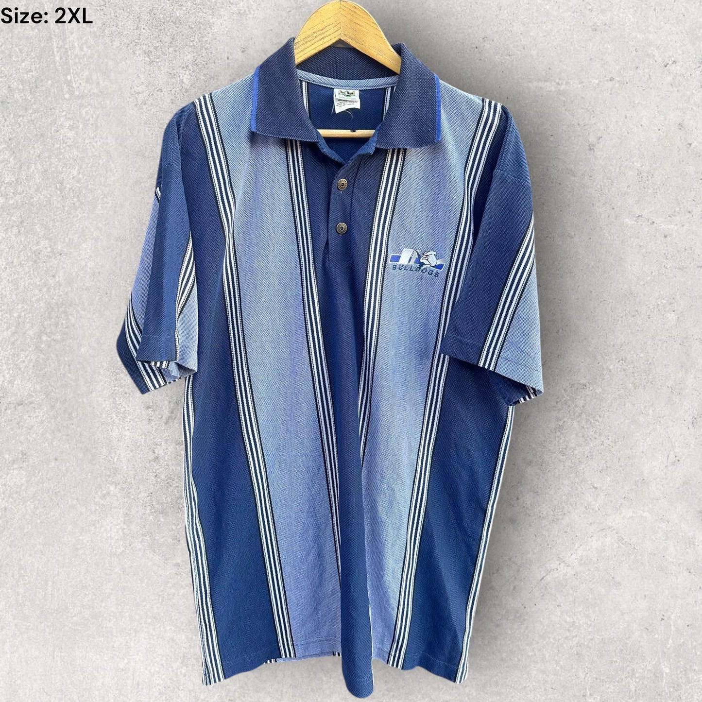 CANTERBURY BULLDOGS NRL FULL BOAR VINTAGE POLO SHIRT