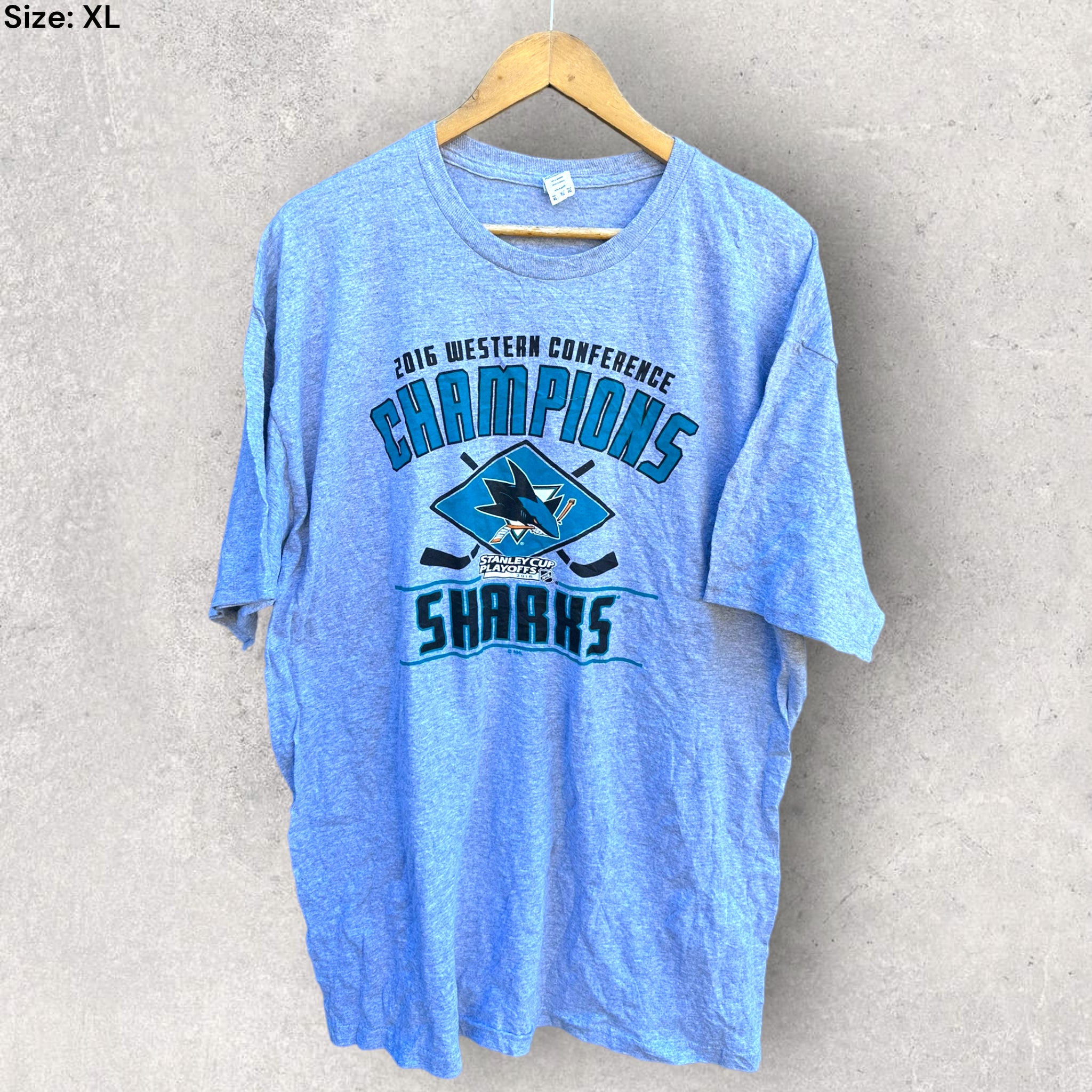 Sharks stanley cup shirt on sale