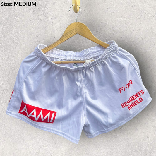 NRL Referees Residents Shield White Match Shorts Worn By Matt Noyen