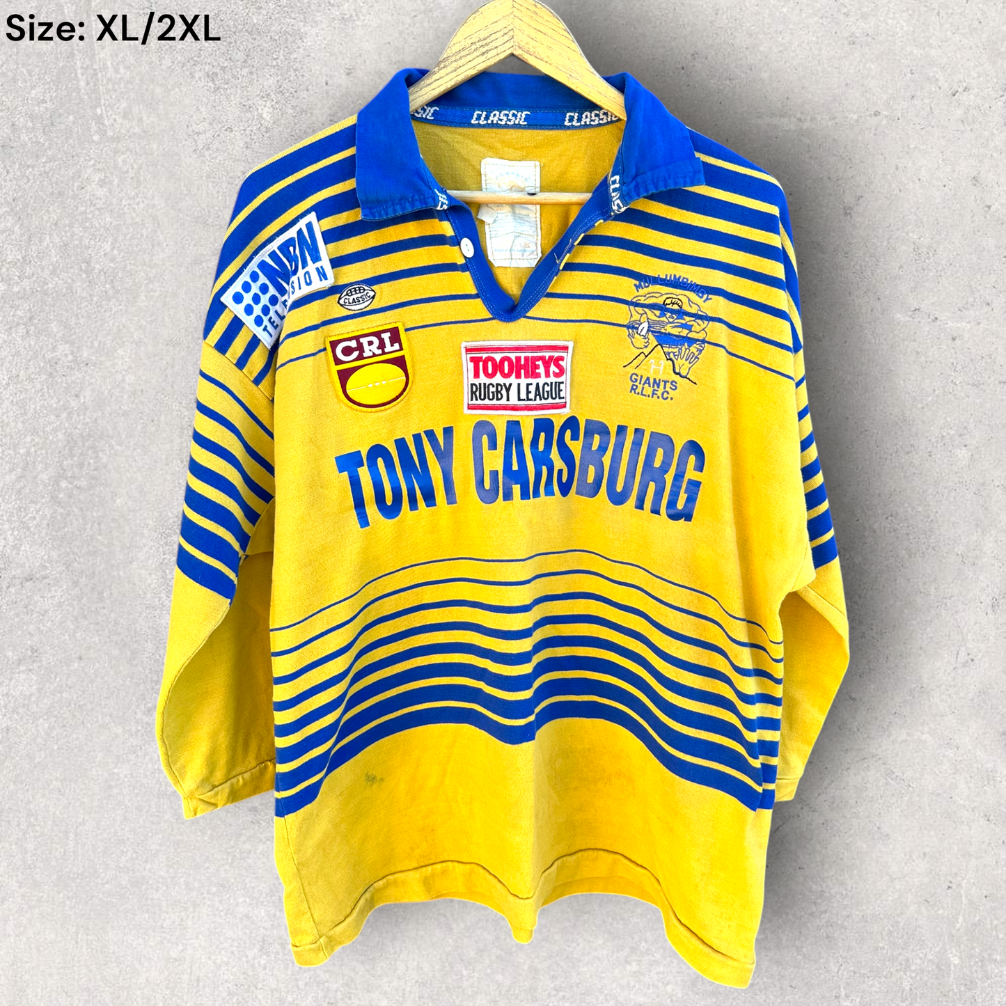 Mullumbimby Giants Rugby League Football Club Vintage 1990s Classic Match Jersey
