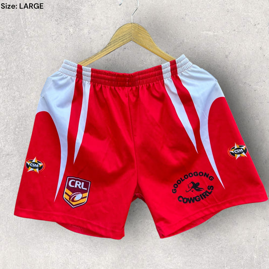 GOOLOOGOONG COWGIRLS CRL RUGBY LEAGUE MATCH SHORTS