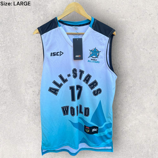 NRL WORLD ALL STARS ISC TRAINING SINGLET BRAND NEW WITH TAGS
