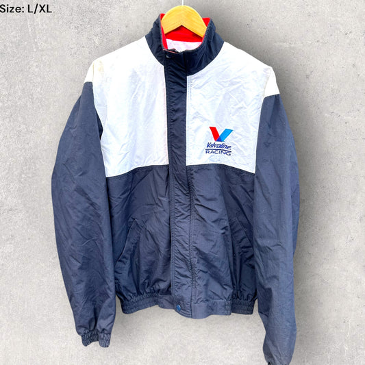 VALVOLINE RACING VINTAGE 90s WINDBREAKER SIGNED JACKET