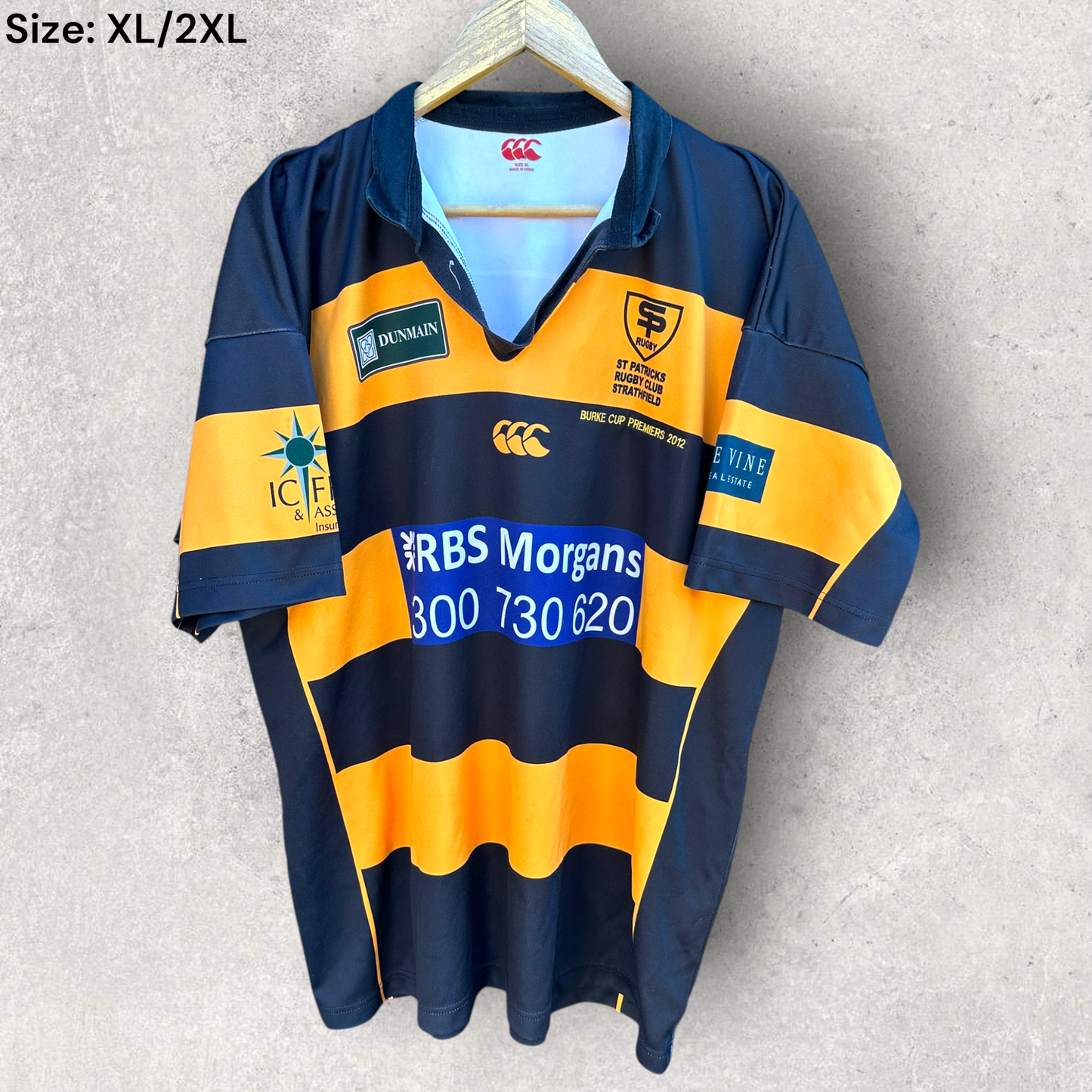 ST Patricks Rugby Club Strathfield Canterbury 2012 Match Jersey