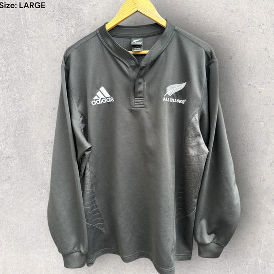 NEW ZEALAND ALL BLACKS ADIDAS LONG SLEEVE JERSEY