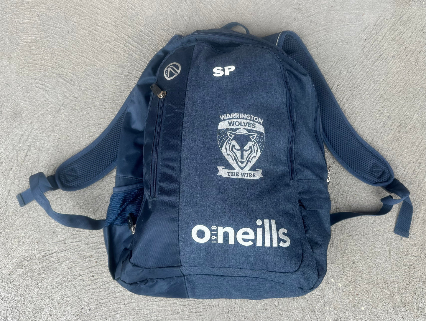 Warrington Wolves Rugby League Coaches Issued Backpack to Steve Price