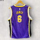 LEBRON JAMES LOS ANGELES LAKERS NIKE PURPLE JERSEY