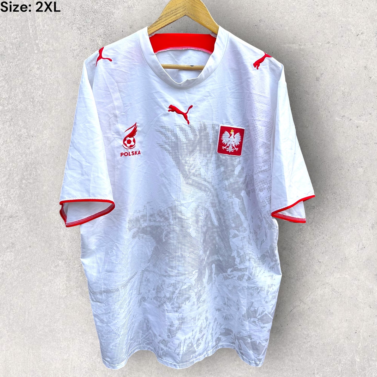 POLAND 2006 PUMA VINTAGE HOME FOOTBALL JERSEY