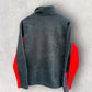 NIKE HALF ZIP BLACK & RED VINTAGE PULLOVER FLEECE JUMPER