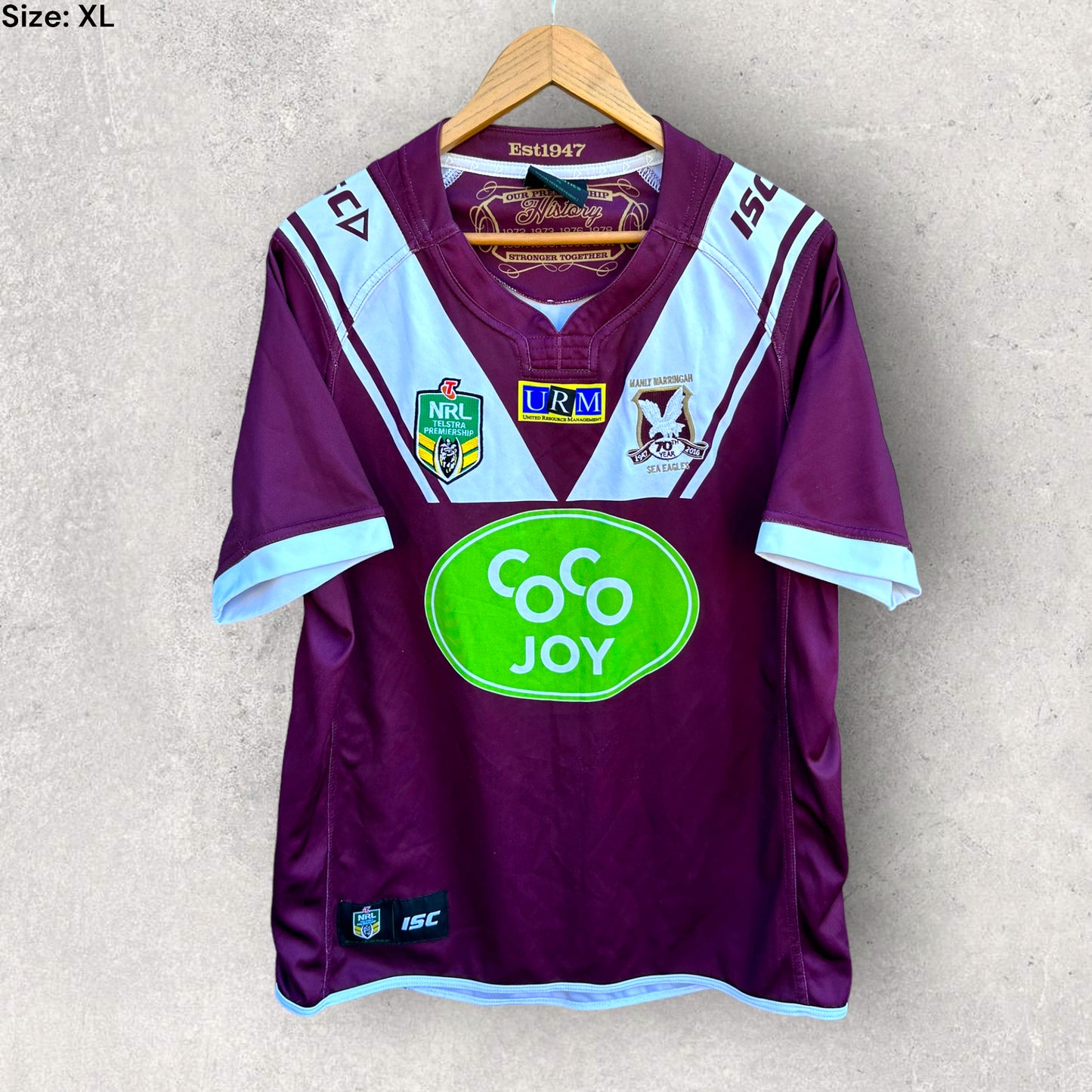 MANLY WARRINGAH SEA EAGLES 2016 HOME JERSEY