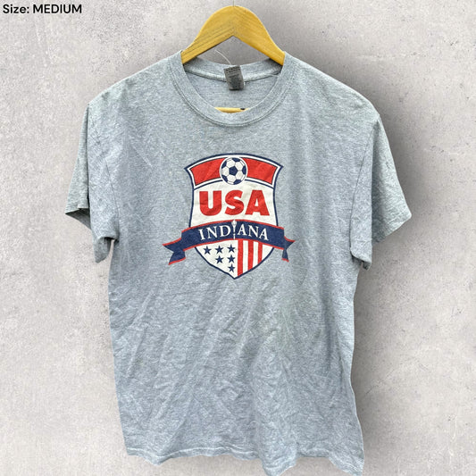 USA FOOTBALL GREY SHORT SLEEVE SHIRT