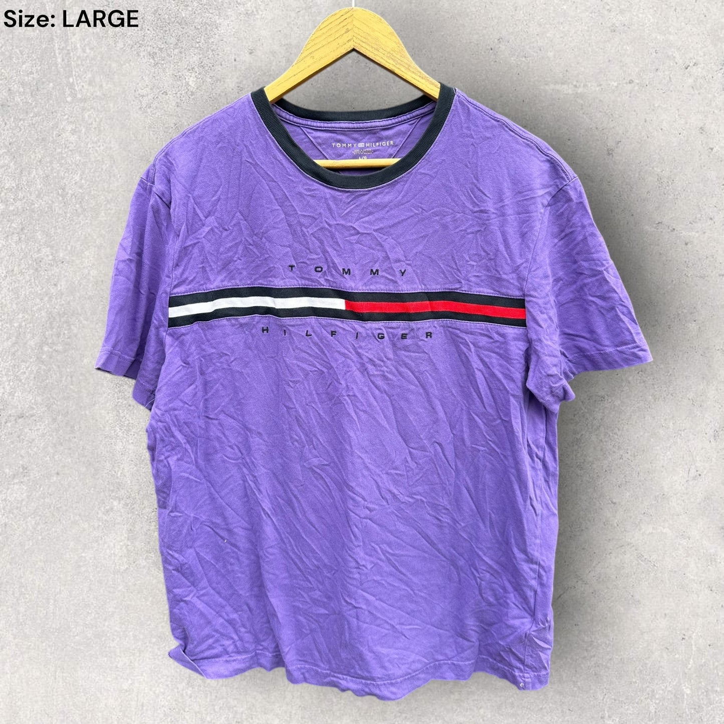 TOMMY HILFIGER PURPLE SHORT SLEEVE T-SHIRT