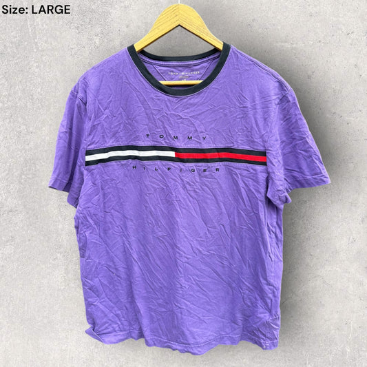 TOMMY HILFIGER PURPLE SHORT SLEEVE T-SHIRT