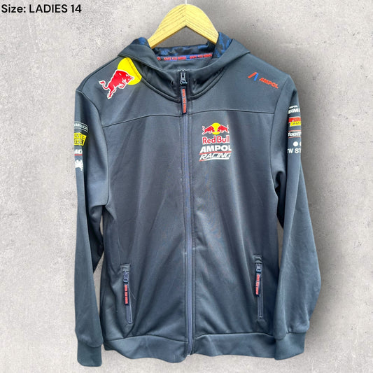 RED BULL AMPOL RACING FULL ZIP HOODED MOTORSPORT JACKET