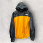 THE NORTH FACE BLACK & MUSTARD WINDBREAKER HOODED JACKET