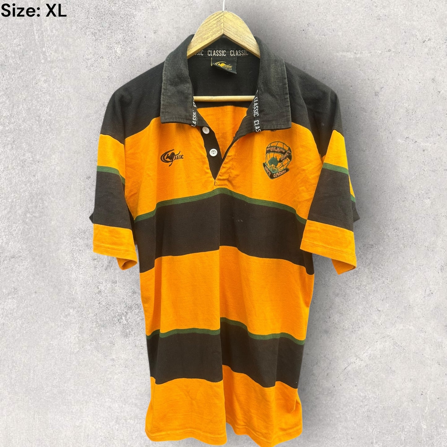 Golden Oldies Down Under Rugby Classic Long Sleeve Vintage Jersey