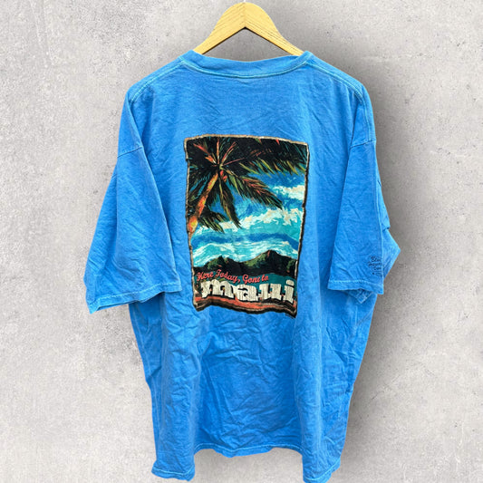MAUI TOURIST BLUE VINTAGE SHIRT