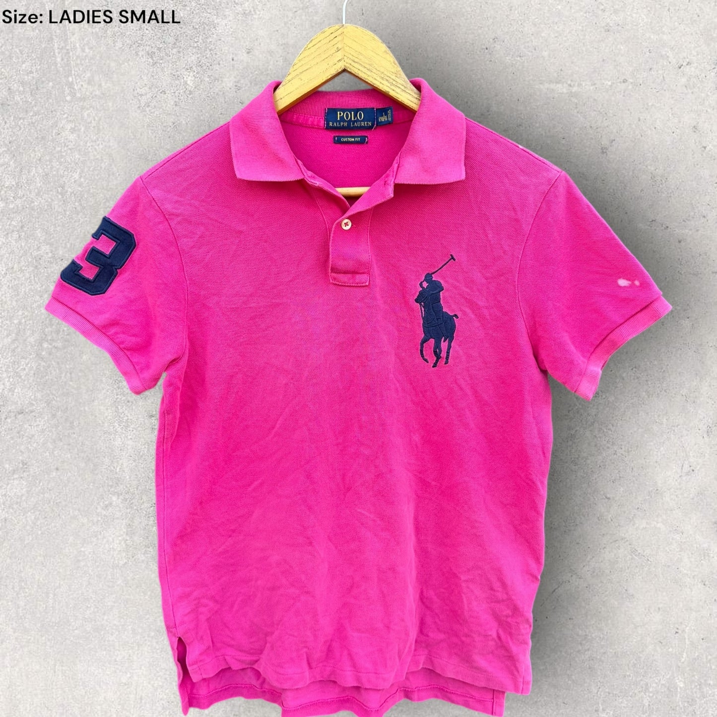 RALPH LAUREN POLO LADIES PINK POLO SHIRT