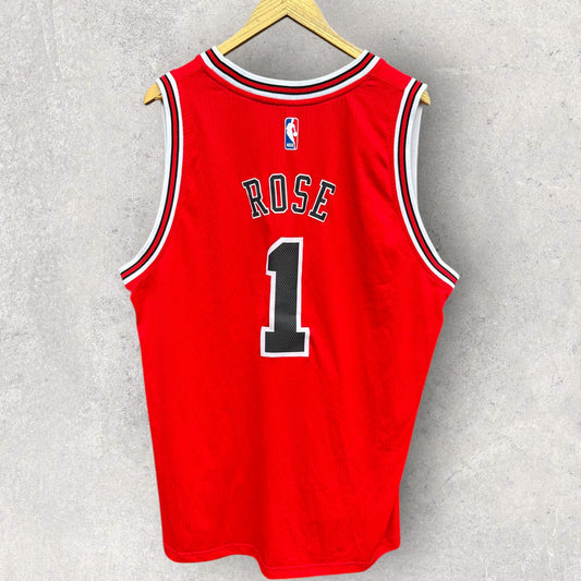 DERRICK ROSE CHICAGO BULLS 2014 ADIDAS NBA SWINGMAN JERSEY