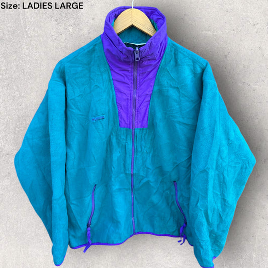 COLUMBIA VINTAGE LADIES FLEECE FULL ZIP JACKET