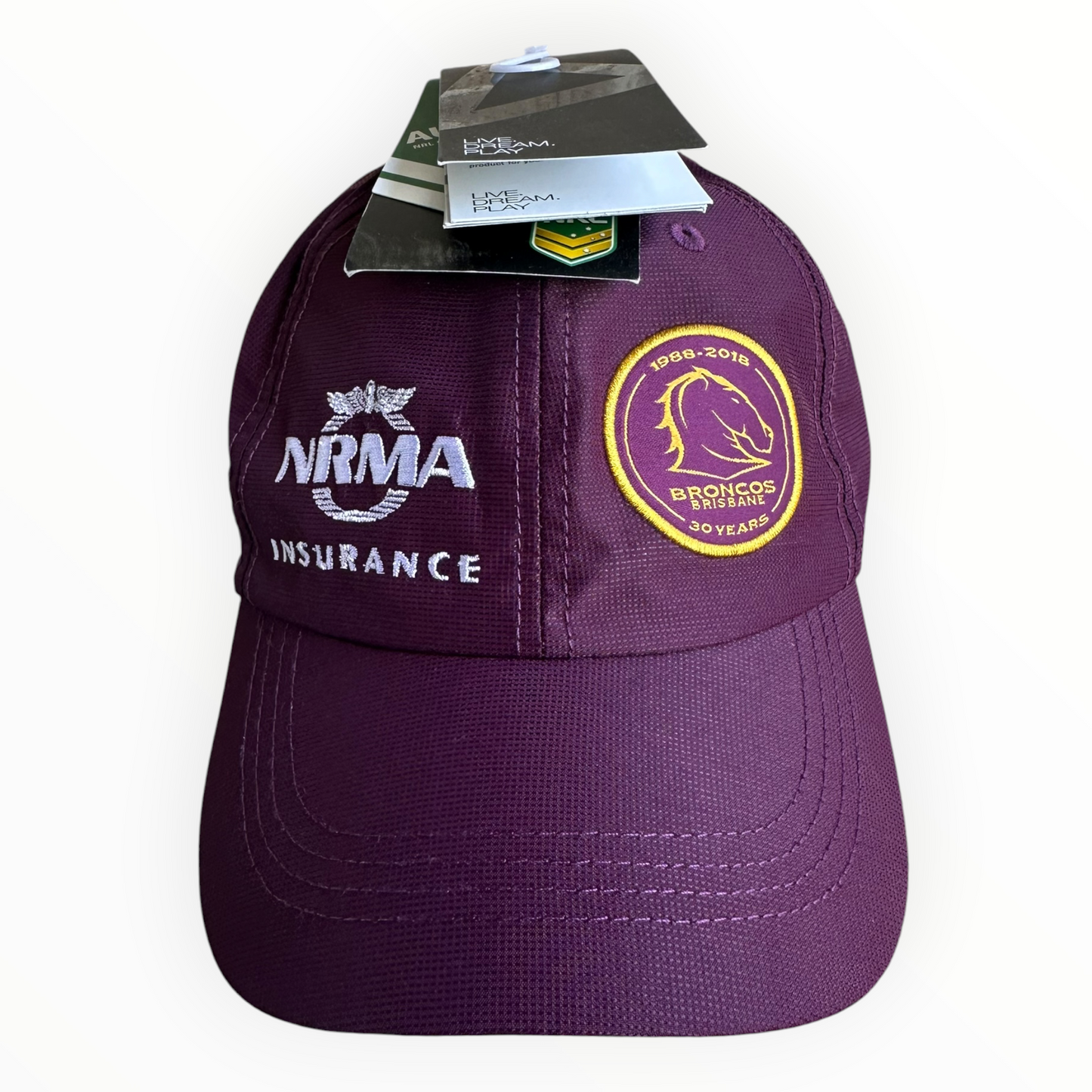 Brisbane Broncos 2018 ISC 30th Anniversary Nrl Hat Cap Brand New