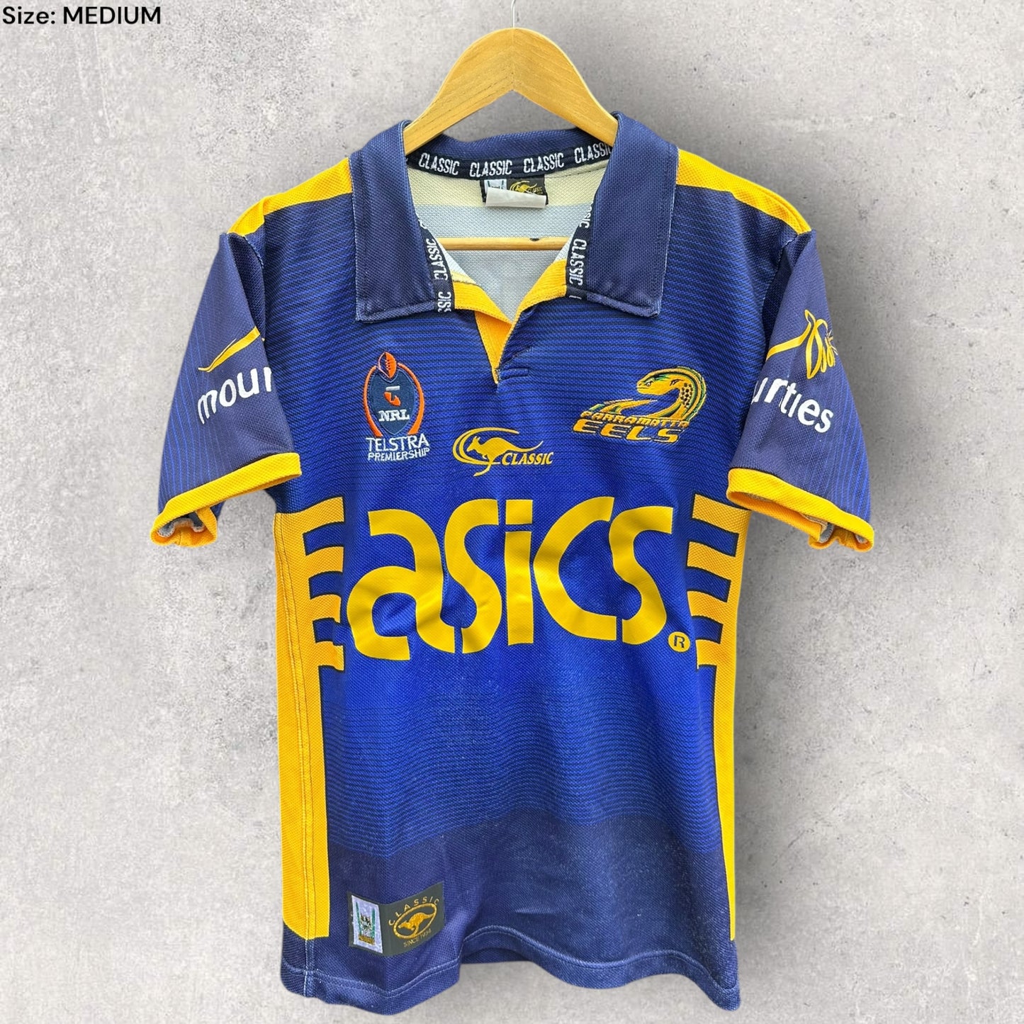 PARRAMATTA EELS 2004 CLASSIC MATCH WORN JERSEY