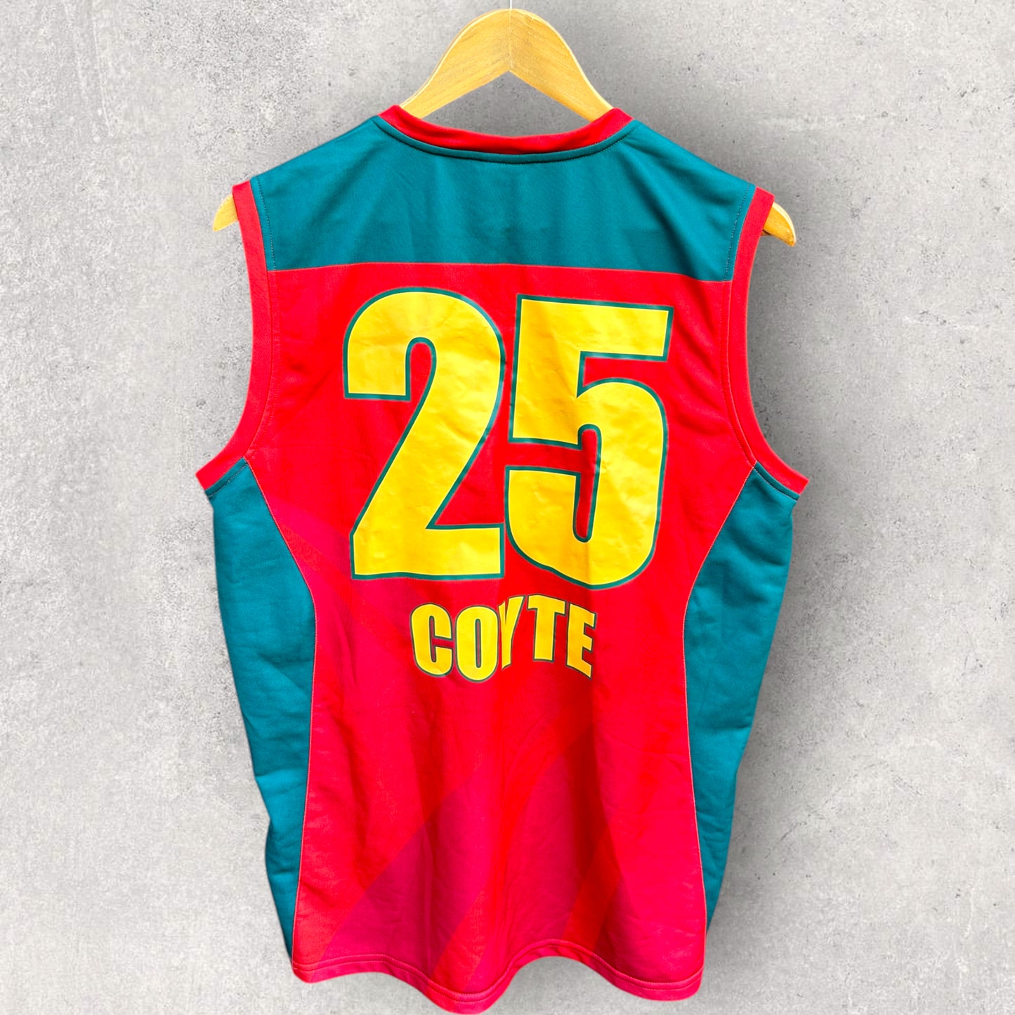 SARAH COYTE TASMANIAN TIGERS PLAYING VEST PLAYER ISSUED