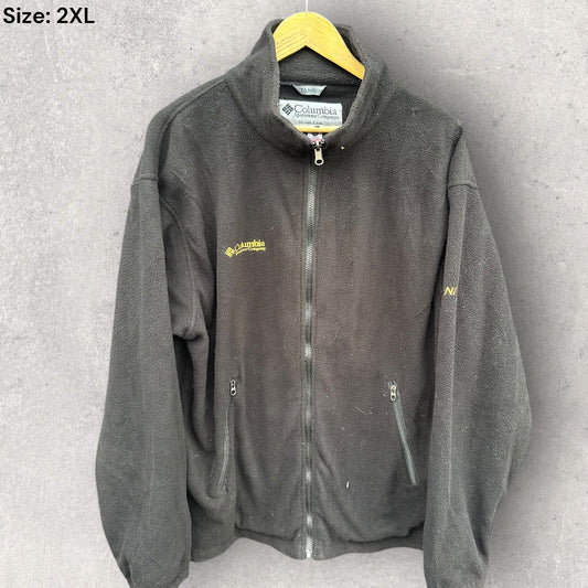 Columbia Titanium Tech Black Fleece Full Zip Jacket