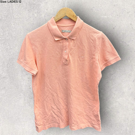 RM WILLIAMS LADIES PEACH POLO SHIRT