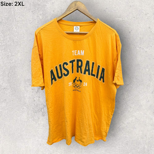 AUSTRALIAN OLYMPIC TEAM PARIS 2024 YELLOW SHIRT