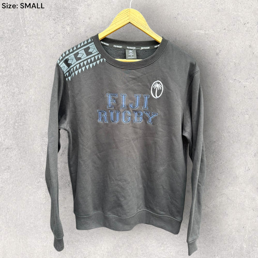FIJI RUGBY PULLOVER BLACK JUMPER