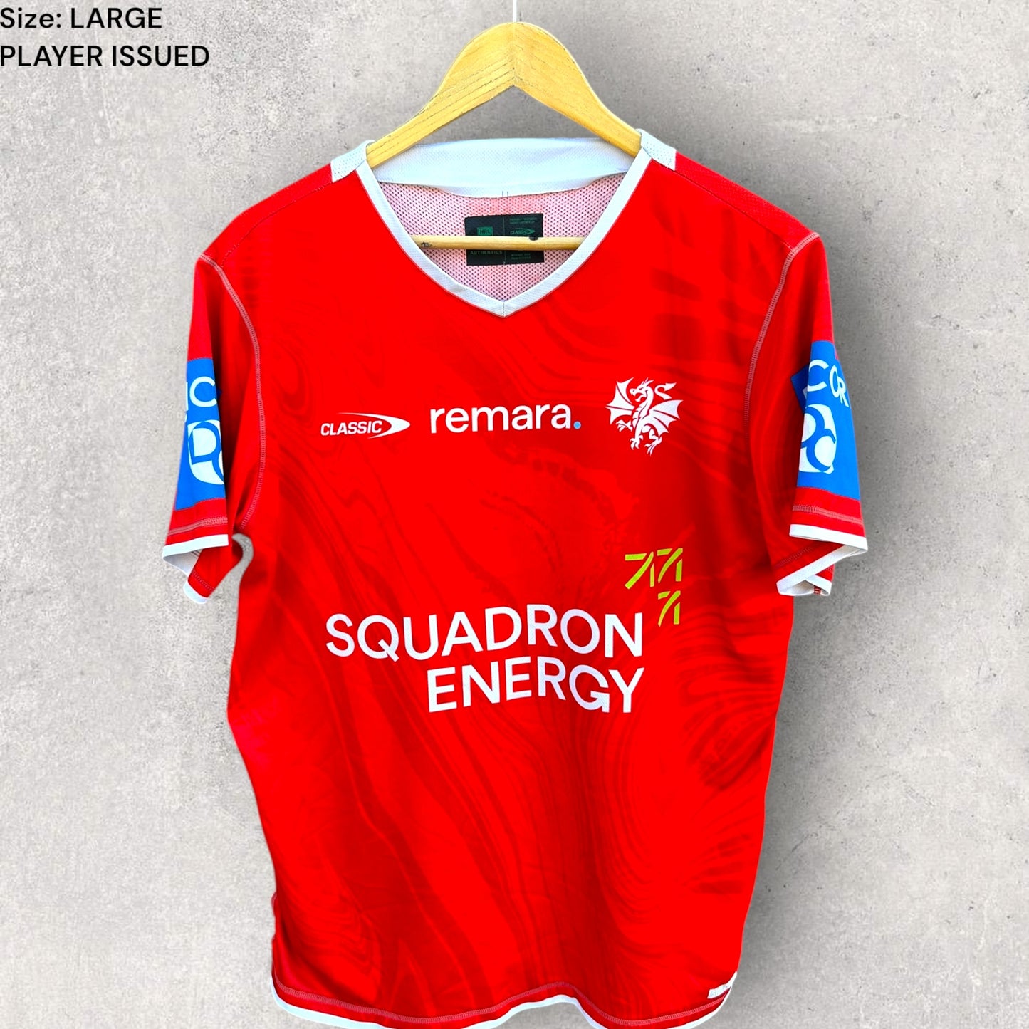 ST GEORGE ILLAWARRA DRAGONS 2025 SHORT SLEEVE PLAYER TRAINING SHIRT ISSUED TO MICHAEL MOLO