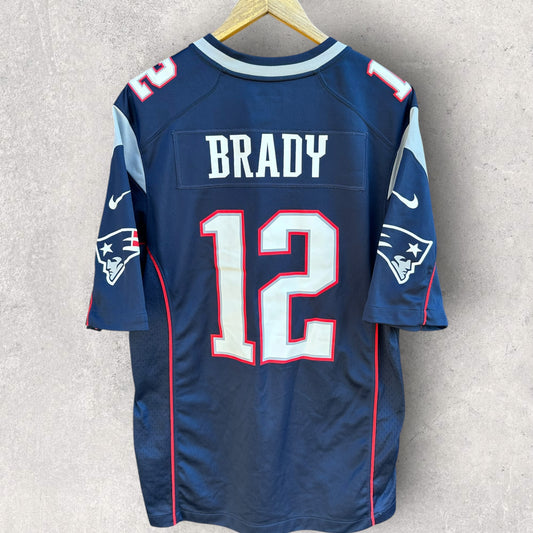 Tom Brady New England Patriots On Field Nike NFL Navy Blue Jersey